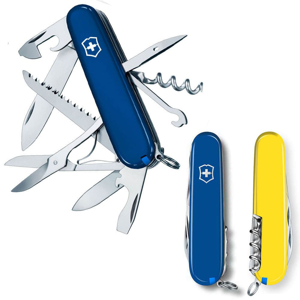 Ніж Victorinox Swiss Army Huntsman жовто-синій Фото 2